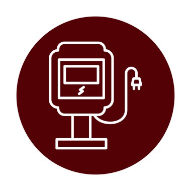 İstasyon simgesi tasarımı, vektör illüstrasyonu yükleniyor