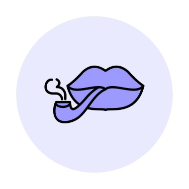 Smoking simgesinin vektör simgesi tasarımı