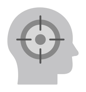 hedef simge, vektör illüstrasyonu basit tasarım