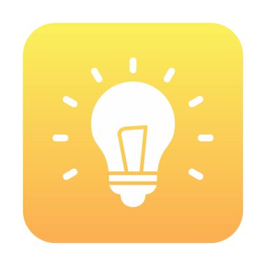 Fikir ampulü simgesi, vektör illüstrasyon tasarımı