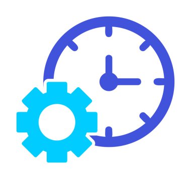 Zaman Yöneticisi web simgesi vektör illüstrasyonu