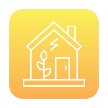 vector illustration of Green house icon 