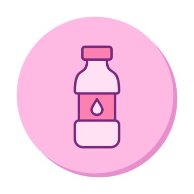 su şişesi simgesi, vektör illüstrasyonu    