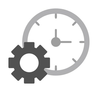 Zaman Yöneticisi web simgesi vektör illüstrasyonu