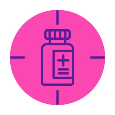 hedef simge, vektör illüstrasyonu basit tasarım