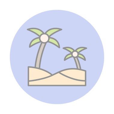 plaj simgesi vektörü beyaz arkaplanda izole edildi