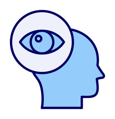 vizyon. Web simgesi basit illüstrasyon                 