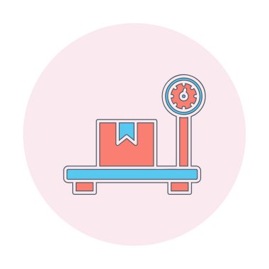 ölçekli düz simge, vektör illüstrasyonu 