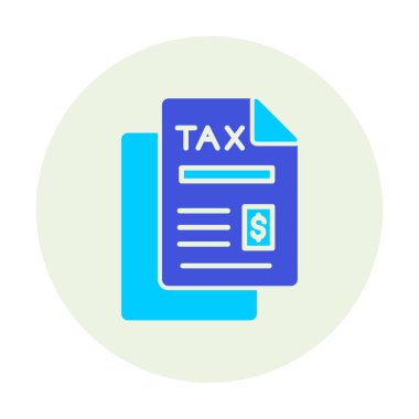 vergi ödeme ikonu vektör illüstrasyonu