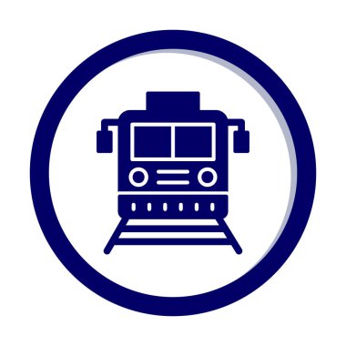 tren vektör simgesi modern basit illüstrasyon