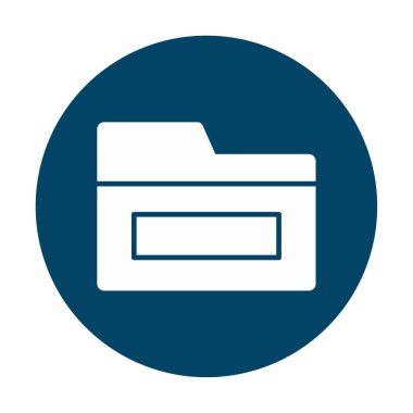 klasör web simgesi, vektör çizim