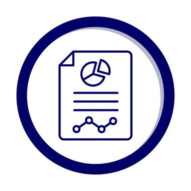 Analiz web simgesi vektör illüstrasyonu    