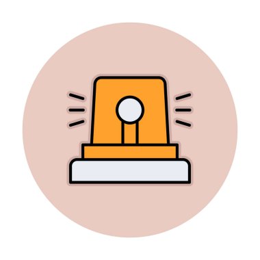 Siren simgesi, vektör çizimi 