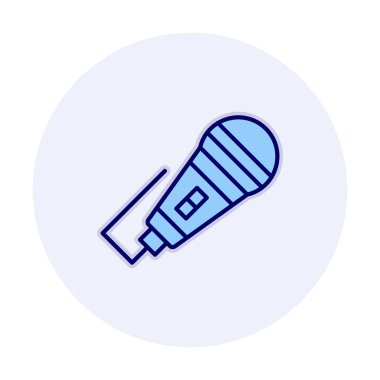 mikrofon web simge vektör çizim 