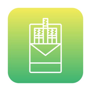 Sigara Paketi Simge Vektör Çizimi