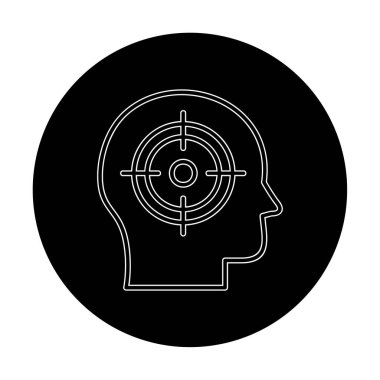 hedef simge, vektör illüstrasyonu basit tasarım