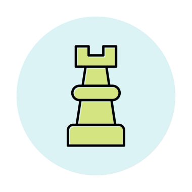 Satranç kalesi için vektör simgesi