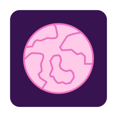 earth icon, vector illustration simple design
