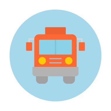 bus simgesi, vektör illüstrasyonu