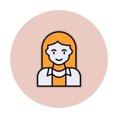 vektör kadın turist avatar karakteri 