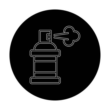 Boya spreyi simgesi, vektör illüstrasyonu 