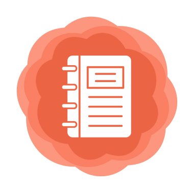 Not defteri web simge vektör çizim