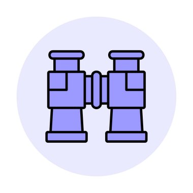 binoküler ikon vektör çizimi