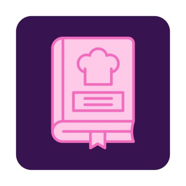 Tarif Defteri Simgesi - Tek Simge, Vektör