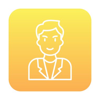 Aday erkekler simgesi, vektör illüstrasyonu 