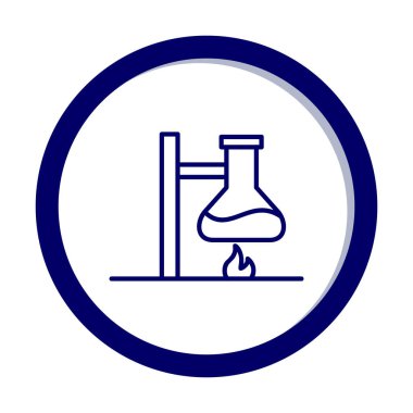 Basit Kimyasal Deney simgesi, vektör çizimi