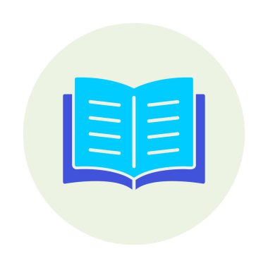 Kitap web simgesi vektör illüstrasyonunu aç