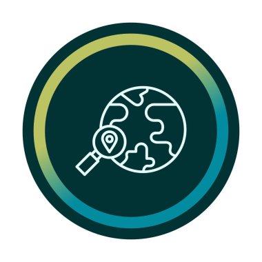 Büyütücü Cam Hat Simgesi