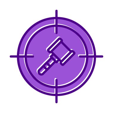 hedef simge, vektör illüstrasyonu basit tasarım