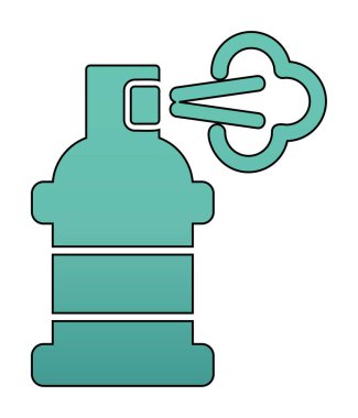 Boya spreyi simgesi, vektör illüstrasyonu 