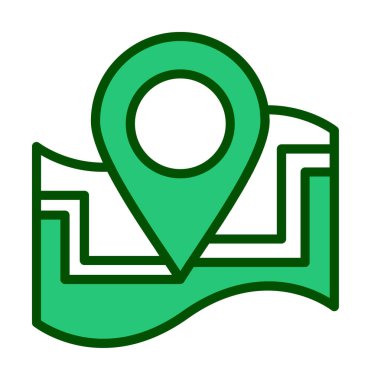 harita işareti simgesi. vektör çizim 