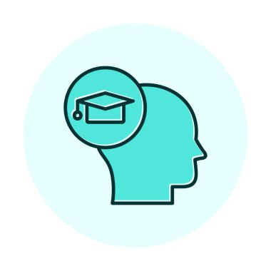 Simge, vektör illüstrasyon tasarımı öğreniliyor                  