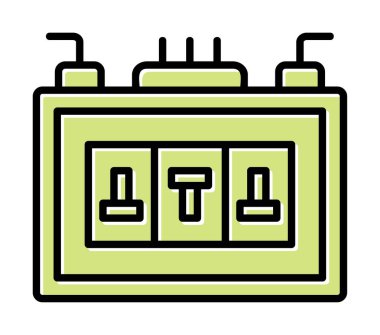 Sigorta kutusu mu? Web simgesi basit tasarım