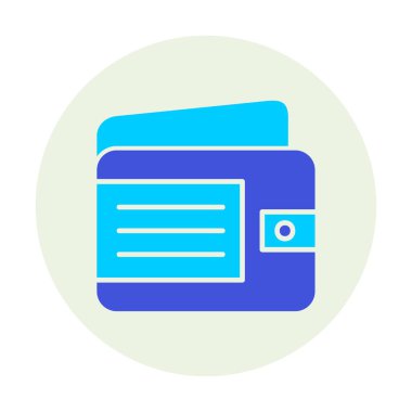 Cüzdan web simgesi, vektör illüstrasyon tasarımı