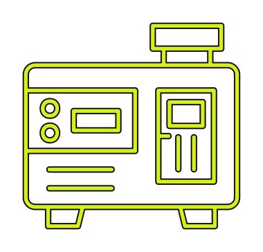 Elektrik jeneratörü satır simgesi biçimi