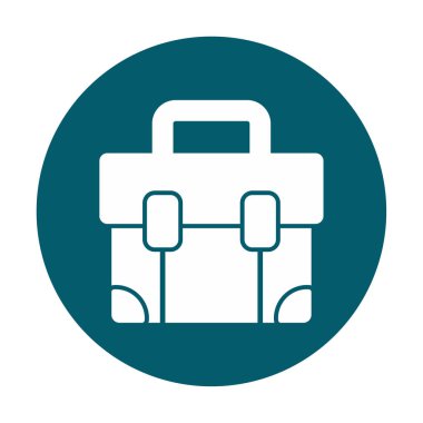 Çanta. Web simgesi basit illüstrasyon