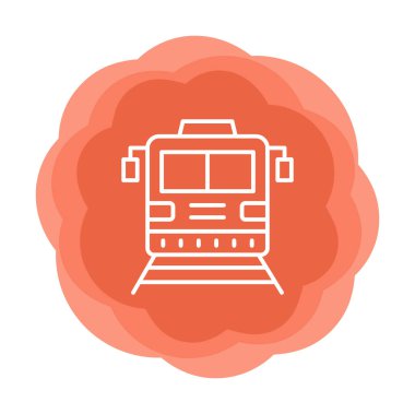 tren vektör simgesi modern basit illüstrasyon