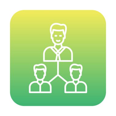 Takım çalışması kavramının iş dünyası simgesi, vektör illüstrasyonu 