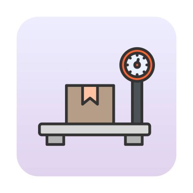 ölçekli düz simge, vektör illüstrasyonu 