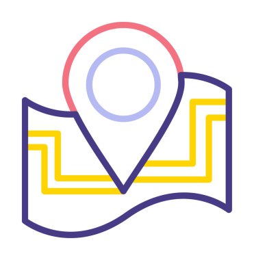 harita işareti simgesi. vektör çizim 