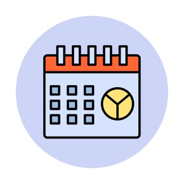 Barış Günü takvim sayfası simgesi, vektör illüstrasyonu