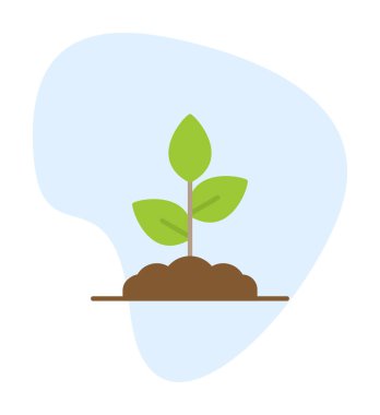 filizlenme simgesi, vektör illüstrasyonu  