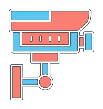 ccTV kamerasının vektör illüstrasyonu 