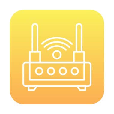  Wi-fi yönlendirici vektör illüstrasyonu