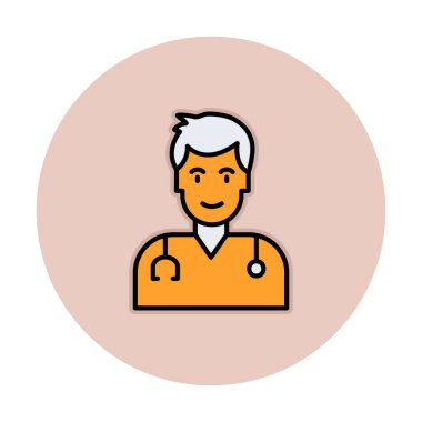 Doktor simgesinin vektör çizimi