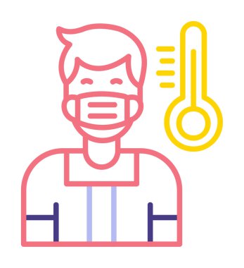 Maske takan adam, taslak biçimi